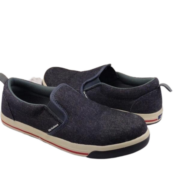 Nautilus Westside Black Fabric Upper Steel Toe Wedge Bottom Slip On Work Shoe - Picture 1 of 15